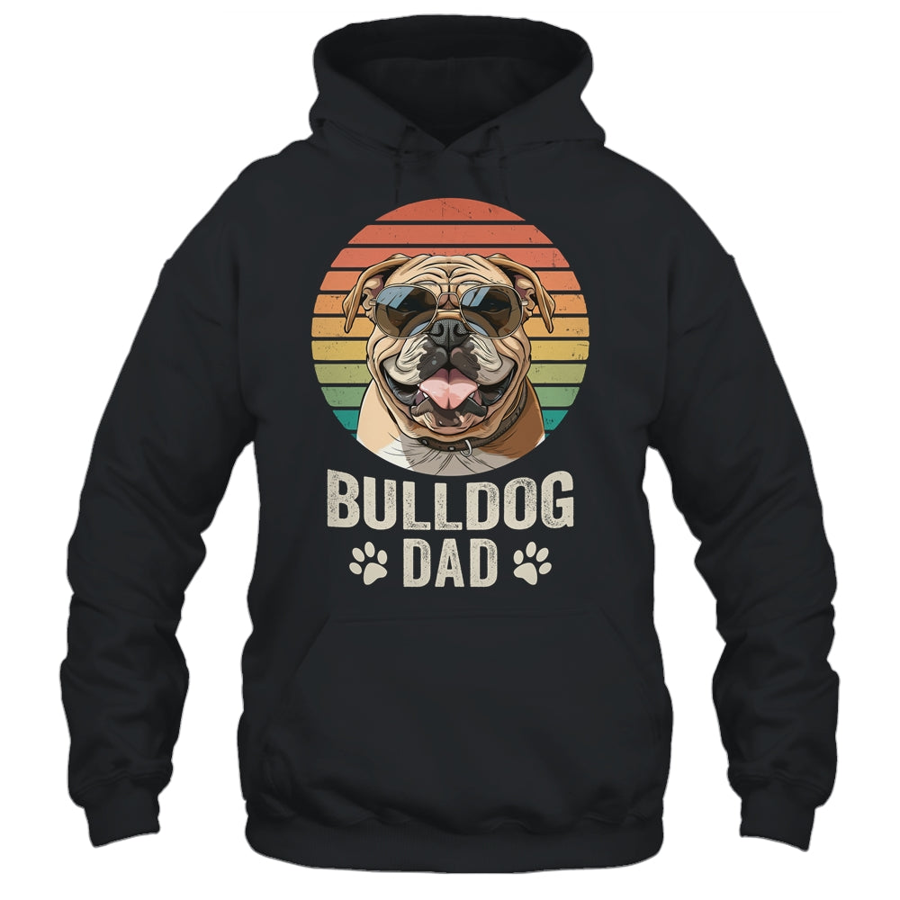 Vintage Bulldog Dad For Fathers Day Dog Lover Funny Shirt & Hoodie | siriusteestore