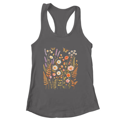 Vintage Butterfly Floral Boho Wildflower Garden Lover Women Shirt & Tank Top | siriusteestore
