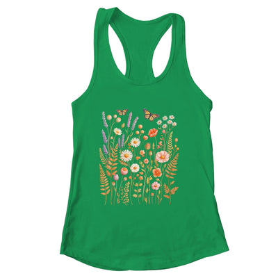 Vintage Butterfly Floral Boho Wildflower Garden Lover Women Shirt & Tank Top | siriusteestore