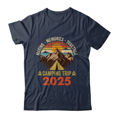 Vintage Camper Camp Family Camping Trip 2025 Matching Group Shirt & Tank Top | siriusteestore