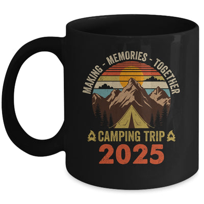 Vintage Camper Camp Family Camping Trip 2025 Matching Group Mug | siriusteestore