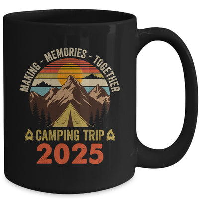 Vintage Camper Camp Family Camping Trip 2025 Matching Group Mug | siriusteestore