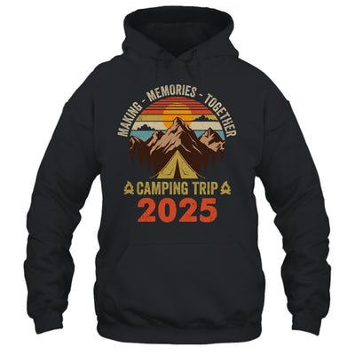 Vintage Camper Camp Family Camping Trip 2025 Matching Group Shirt & Tank Top | siriusteestore