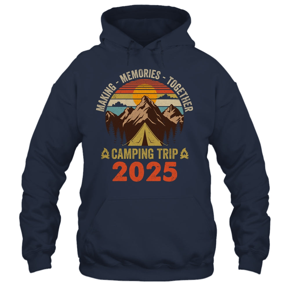 Vintage Camper Camp Family Camping Trip 2025 Matching Group Shirt & Tank Top | siriusteestore