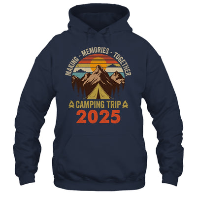 Vintage Camper Camp Family Camping Trip 2025 Matching Group Shirt & Tank Top | siriusteestore