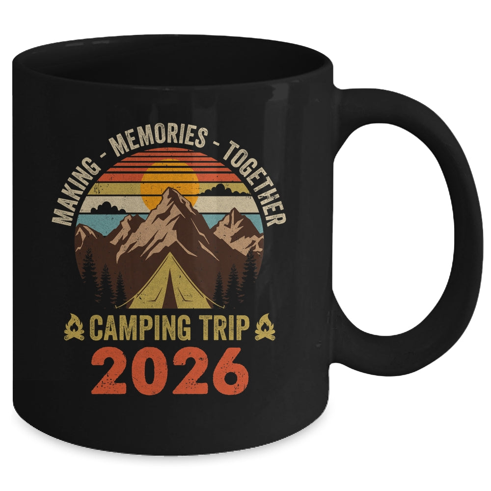 Vintage Camper Camp Family Camping Trip 2026 Matching Group Mug | siriusteestore