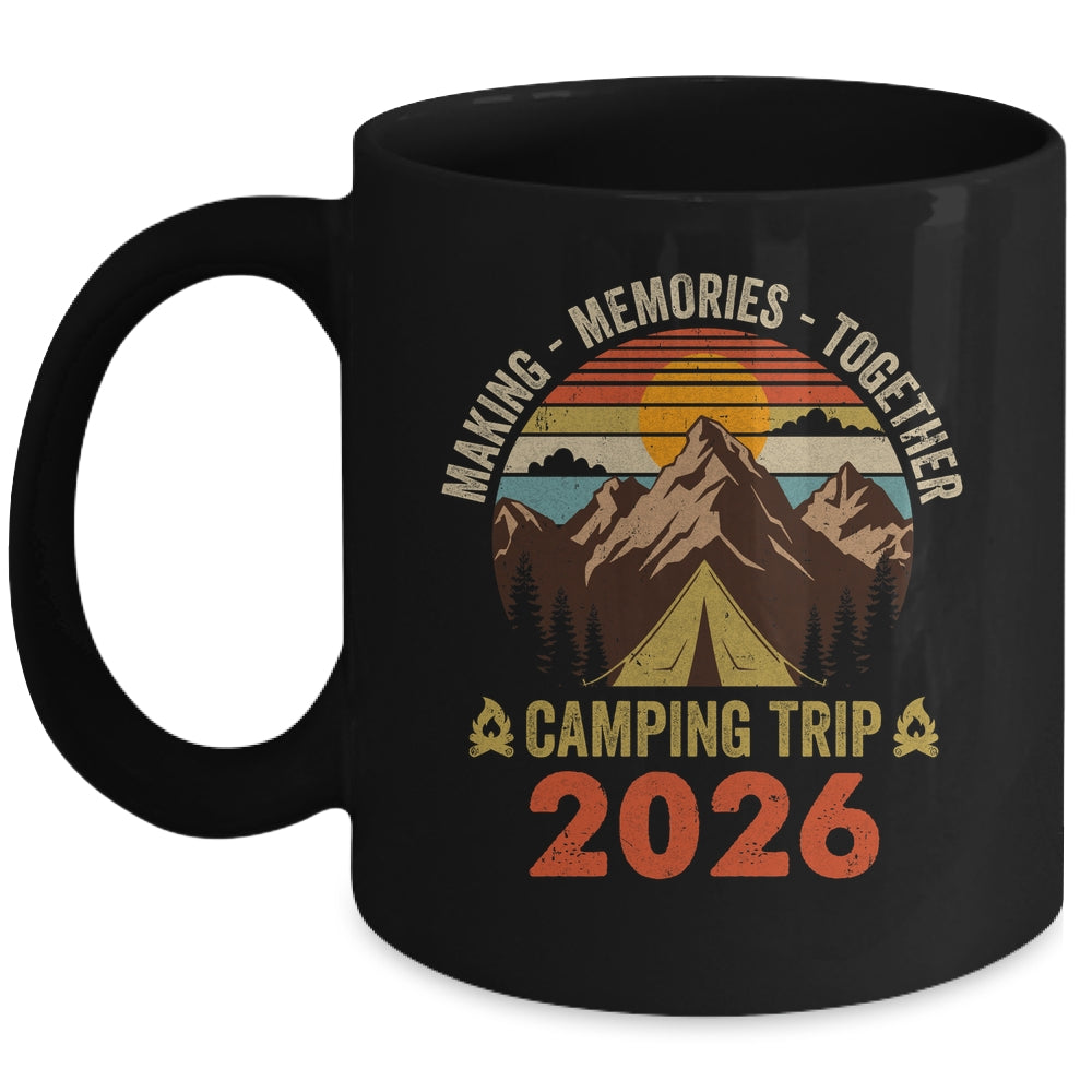Vintage Camper Camp Family Camping Trip 2026 Matching Group Mug | siriusteestore