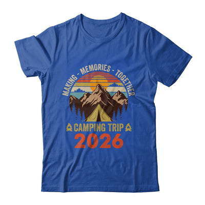 Vintage Camper Camp Family Camping Trip 2026 Matching Group Shirt & Tank Top | siriusteestore