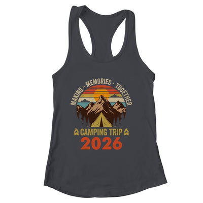 Vintage Camper Camp Family Camping Trip 2026 Matching Group Shirt & Tank Top | siriusteestore