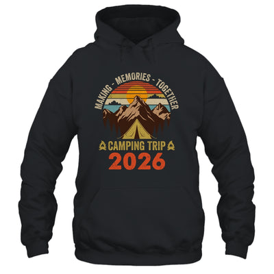 Vintage Camper Camp Family Camping Trip 2026 Matching Group Shirt & Tank Top | siriusteestore