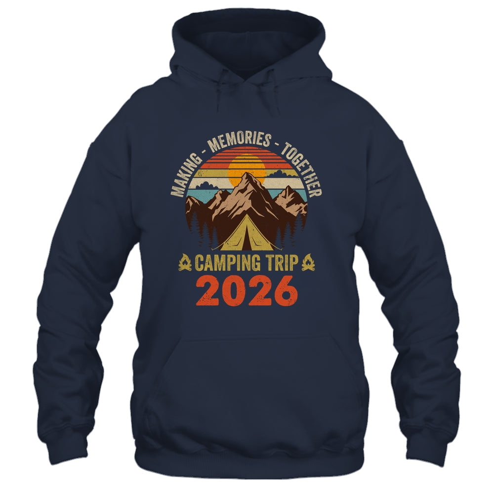 Vintage Camper Camp Family Camping Trip 2026 Matching Group Shirt & Tank Top | siriusteestore