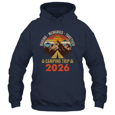 Vintage Camper Camp Family Camping Trip 2026 Matching Group Shirt & Tank Top | siriusteestore