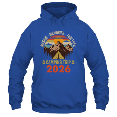 Vintage Camper Camp Family Camping Trip 2026 Matching Group Shirt & Tank Top | siriusteestore