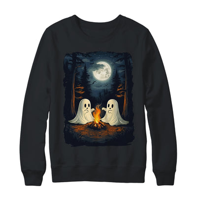Vintage Camping Campfire Ghost Halloween Art Men Women Shirt & Sweatshirt | siriusteestore
