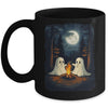 Vintage Camping Campfire Ghost Halloween Art Men Women Mug | siriusteestore