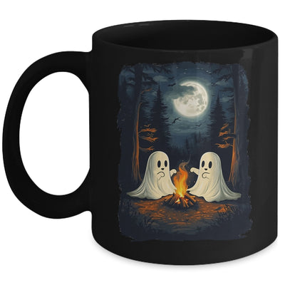 Vintage Camping Campfire Ghost Halloween Art Men Women Mug | siriusteestore