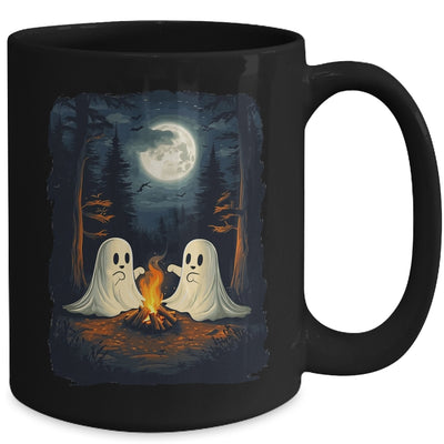 Vintage Camping Campfire Ghost Halloween Art Men Women Mug | siriusteestore