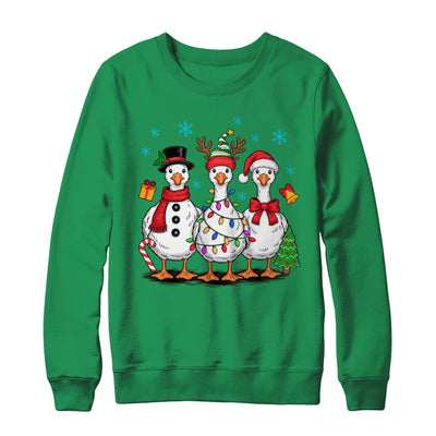 Vintage Christmas Goose Santa Goose Cute Snowman Funny Shirt & Sweatshirt | siriusteestore