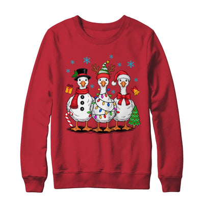 Vintage Christmas Goose Santa Goose Cute Snowman Funny Shirt & Sweatshirt | siriusteestore
