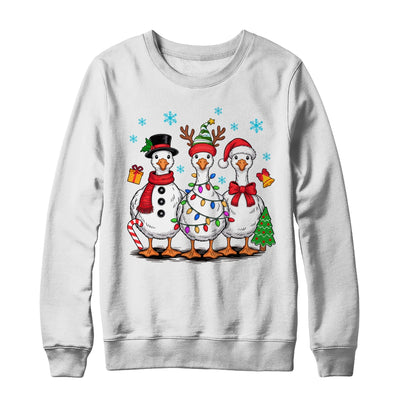 Vintage Christmas Goose Santa Goose Cute Snowman Funny Shirt & Sweatshirt | siriusteestore