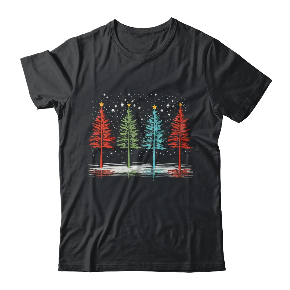 Vintage Christmas Trees Hand Drawing Christmas Trees Shirt & Sweatshirt | siriusteestore