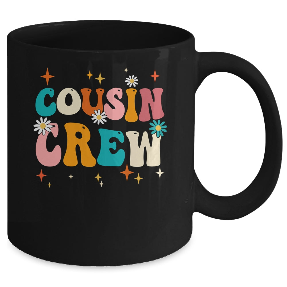 Vintage Cousin Crew Summer Trips Family Vacation Groovy Mug | siriusteestore