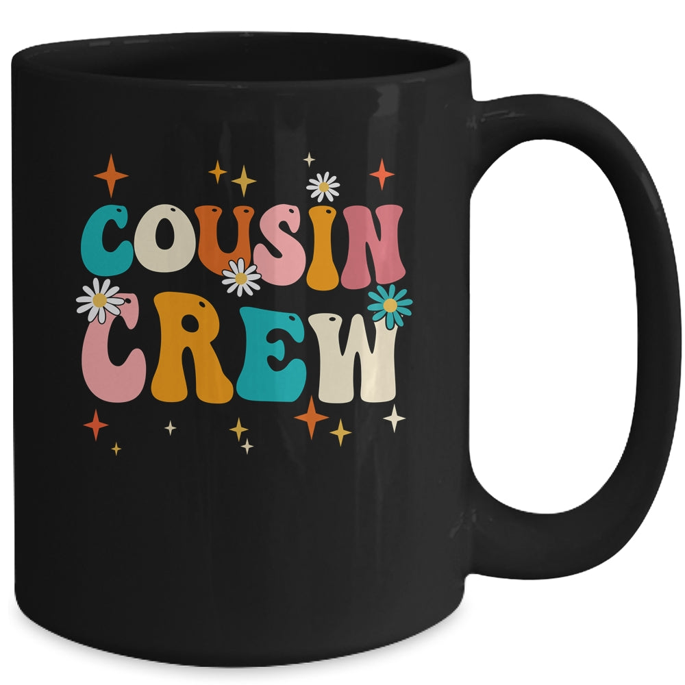 Vintage Cousin Crew Summer Trips Family Vacation Groovy Mug | siriusteestore