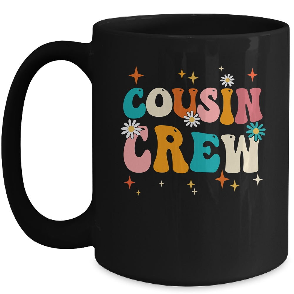 Vintage Cousin Crew Summer Trips Family Vacation Groovy Mug | siriusteestore
