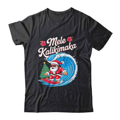 Vintage Cute Mele Kalikimaka Christmas Santa Surfing Costume Shirt & Sweatshirt | siriusteestore