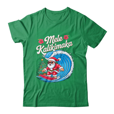 Vintage Cute Mele Kalikimaka Christmas Santa Surfing Costume Shirt & Sweatshirt | siriusteestore