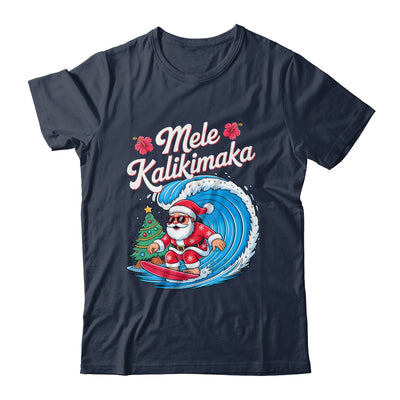 Vintage Cute Mele Kalikimaka Christmas Santa Surfing Costume Shirt & Sweatshirt | siriusteestore
