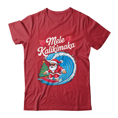 Vintage Cute Mele Kalikimaka Christmas Santa Surfing Costume Shirt & Sweatshirt | siriusteestore