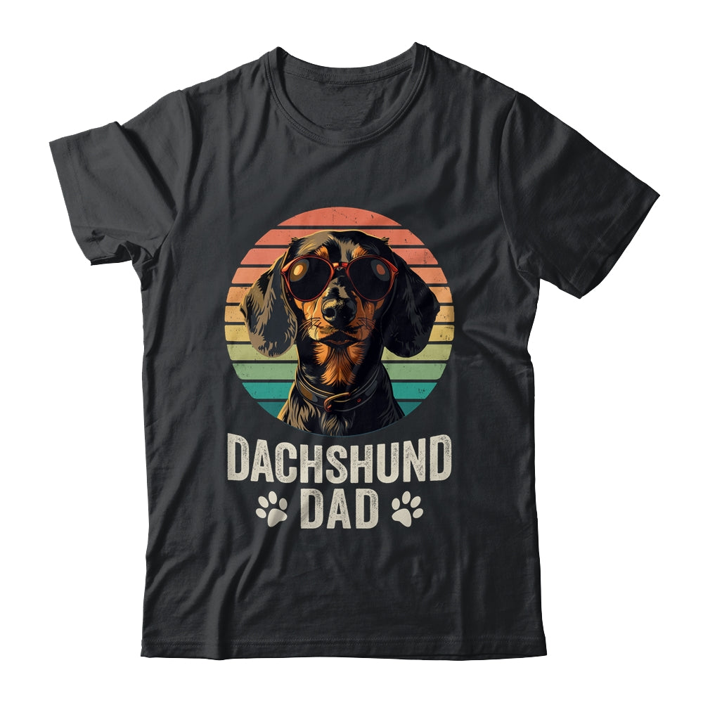 Vintage Dachshund Dad For Fathers Day Dog Lover Funny Shirt & Hoodie | siriusteestore