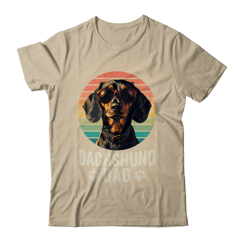 Vintage Dachshund Dad For Fathers Day Dog Lover Funny Shirt & Hoodie | siriusteestore