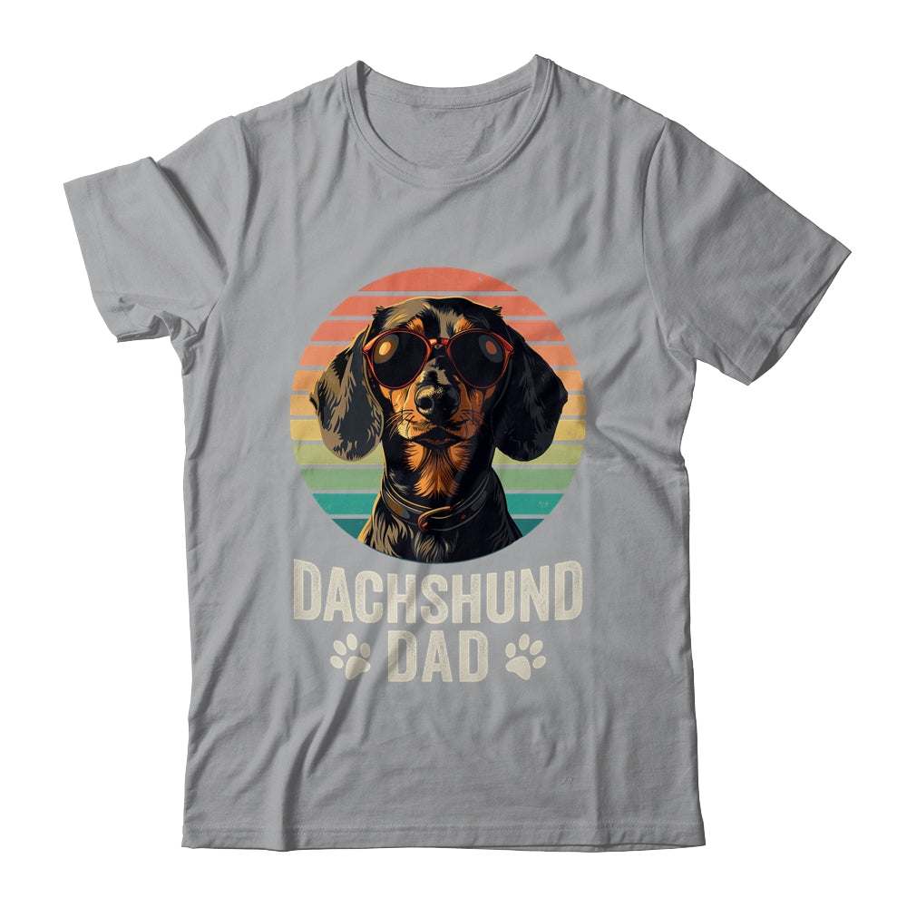 Vintage Dachshund Dad For Fathers Day Dog Lover Funny Shirt & Hoodie | siriusteestore