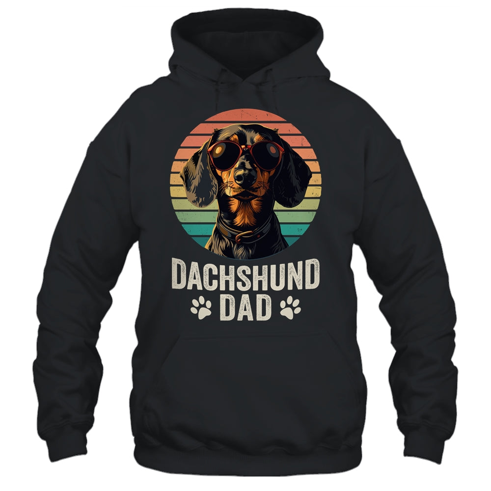 Vintage Dachshund Dad For Fathers Day Dog Lover Funny Shirt & Hoodie | siriusteestore