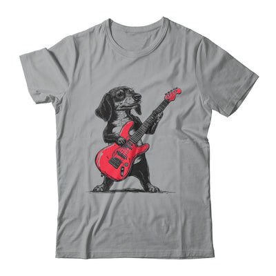 Vintage Dachshund Weenie Playing Guitar Rocking Dog Lover Shirt & Hoodie | siriusteestore