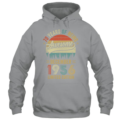 Vintage December 1956 70 Years Old 70th Birthday Men Women Shirt & Hoodie | siriusteestore