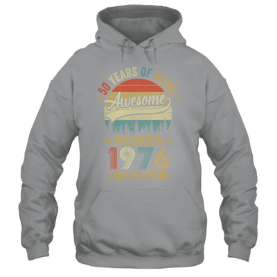 Vintage December 1976 50 Years Old 50th Birthday Men Women Shirt & Hoodie | siriusteestore