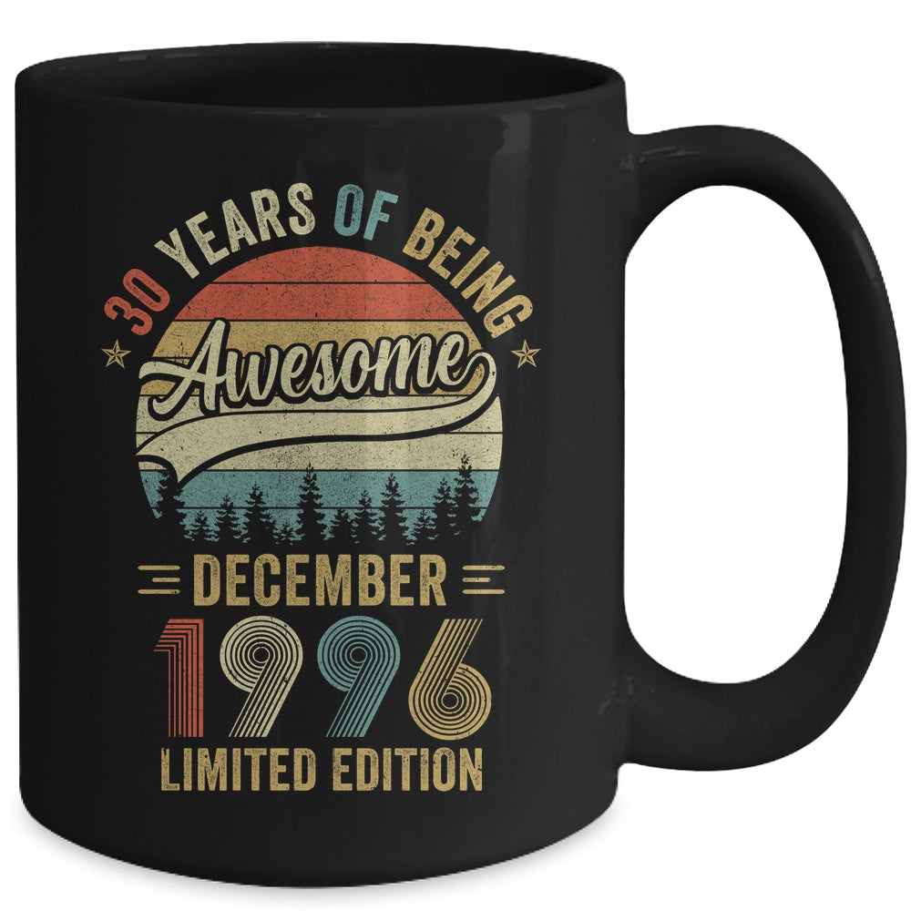 Vintage December 1996 30 Years Old 30th Birthday Men Women Mug | siriusteestore