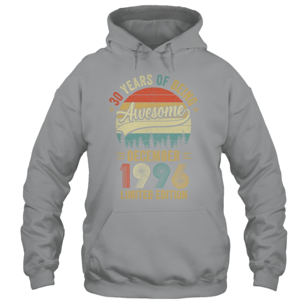 Vintage December 1996 30 Years Old 30th Birthday Men Women Shirt & Hoodie | siriusteestore