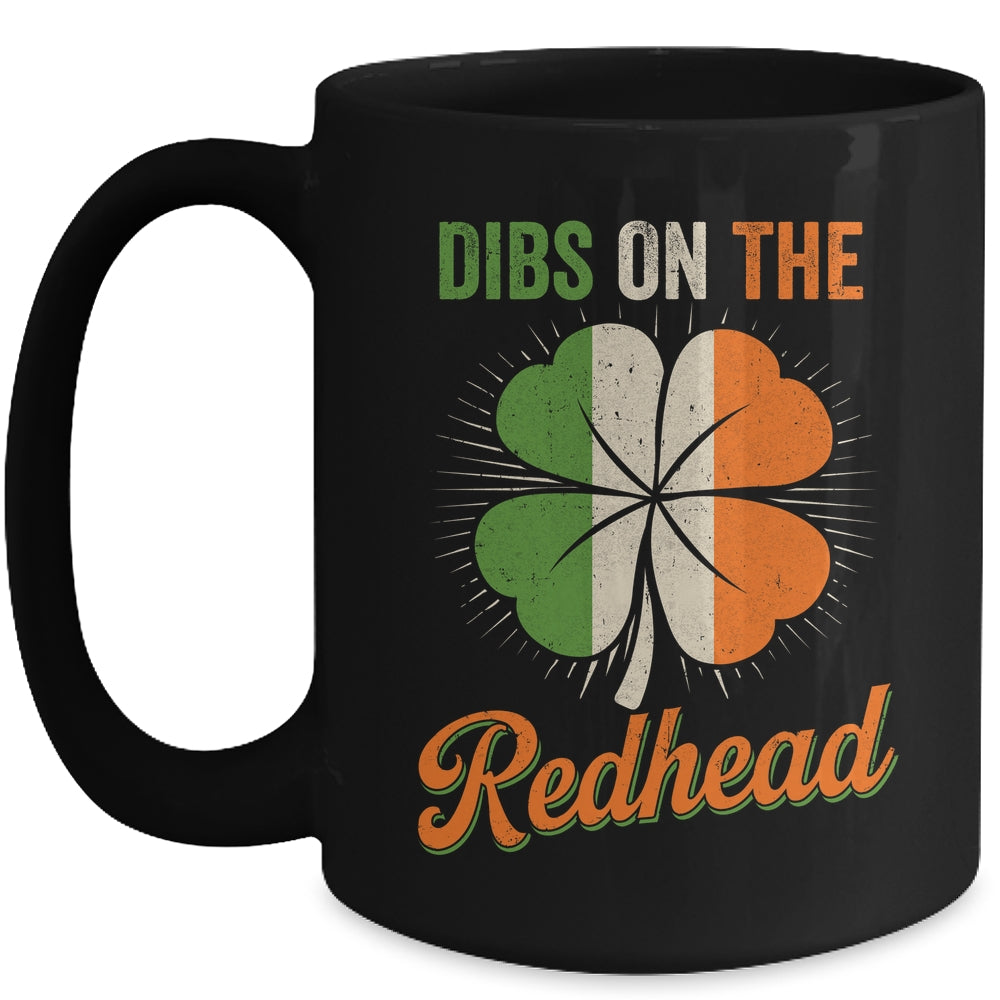 Vintage Dibs On The Redhead Irish St Patrick's Day Shamrock Mug | siriusteestore