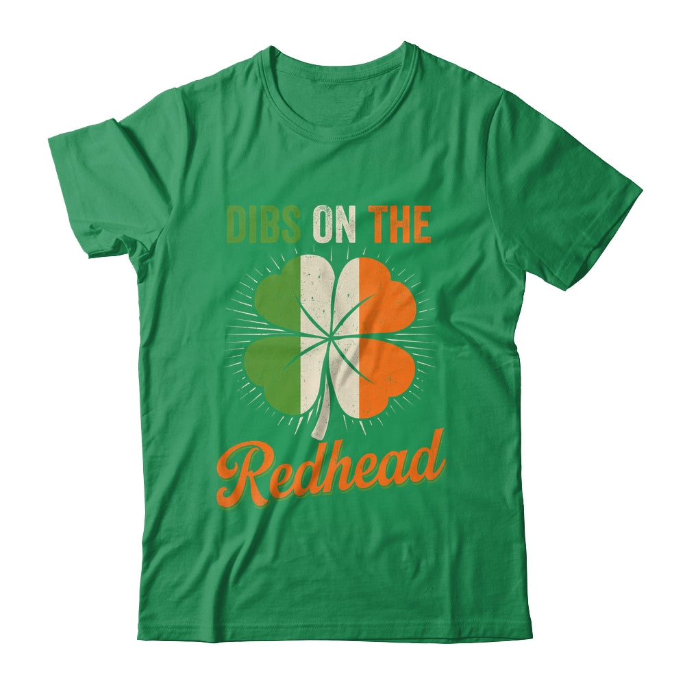 Vintage Dibs On The Redhead Irish St Patrick's Day Shamrock Shirt & Hoodie | siriusteestore