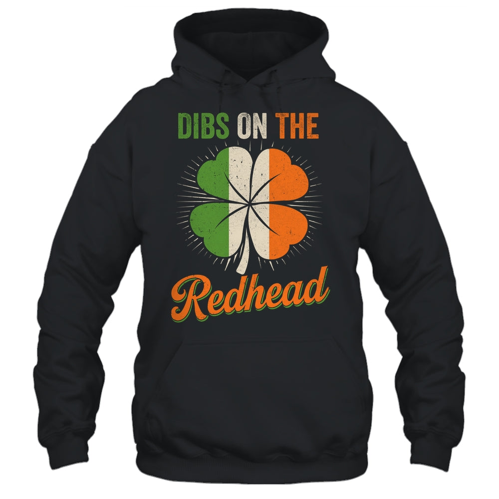 Vintage Dibs On The Redhead Irish St Patrick's Day Shamrock Shirt & Hoodie | siriusteestore