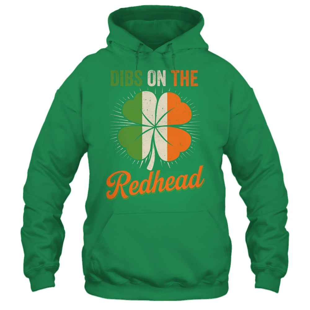 Vintage Dibs On The Redhead Irish St Patrick's Day Shamrock Shirt & Hoodie | siriusteestore