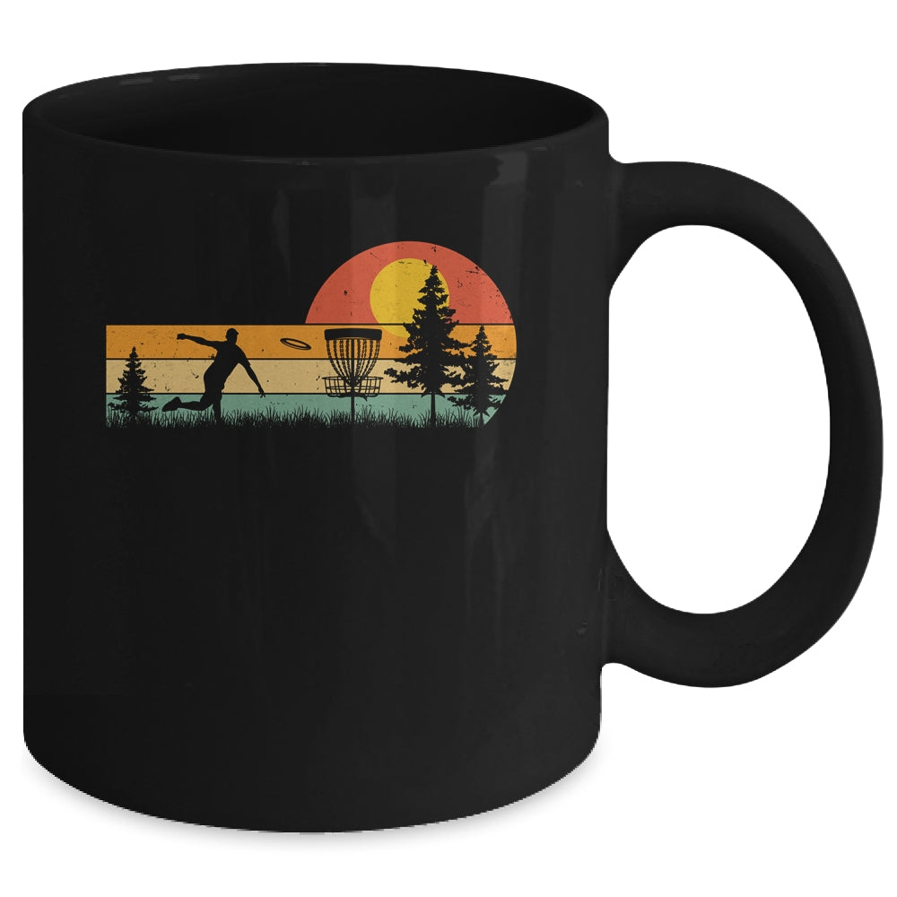 Vintage Disc Golf Design Frisbee Golf Basket Tree Player Mug | siriusteestore