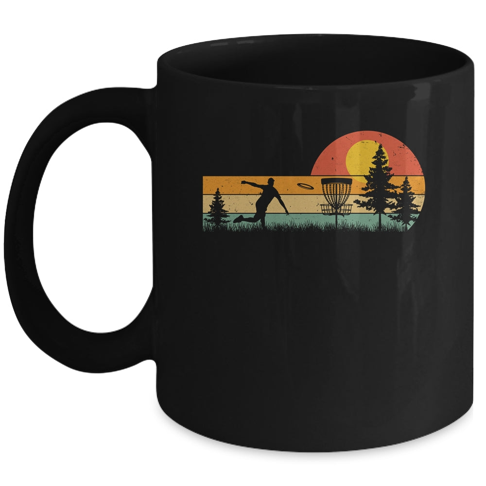 Vintage Disc Golf Design Frisbee Golf Basket Tree Player Mug | siriusteestore
