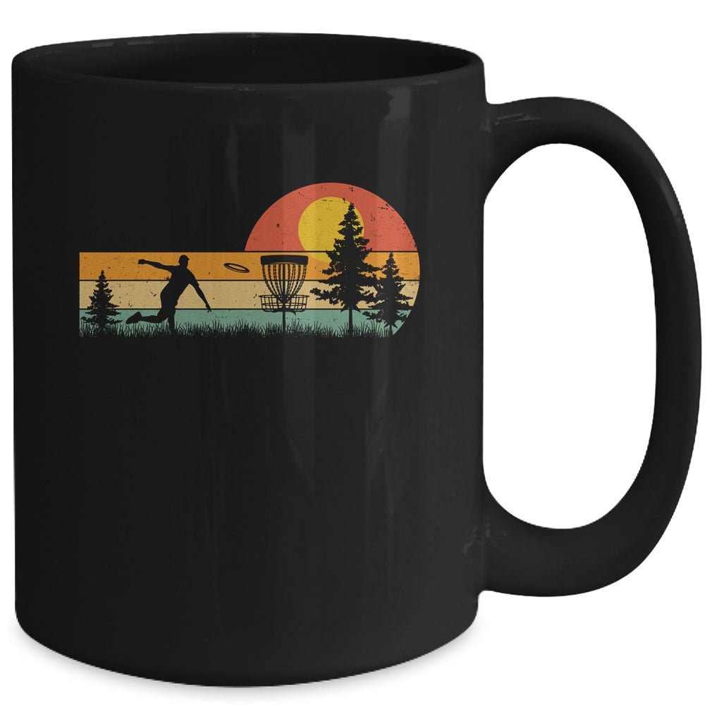 Vintage Disc Golf Design Frisbee Golf Basket Tree Player Mug | siriusteestore