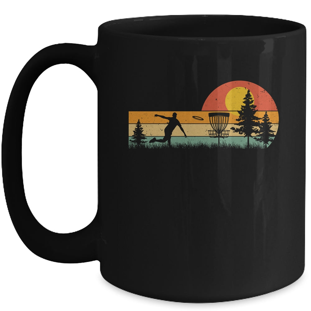 Vintage Disc Golf Design Frisbee Golf Basket Tree Player Mug | siriusteestore