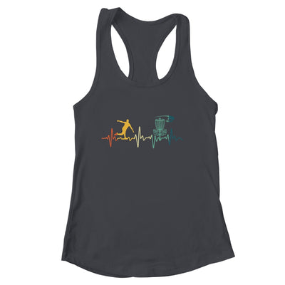 Vintage Disc Golf For Men Women Heartbeat Disc Golf Player Shirt & Tank Top | siriusteestore